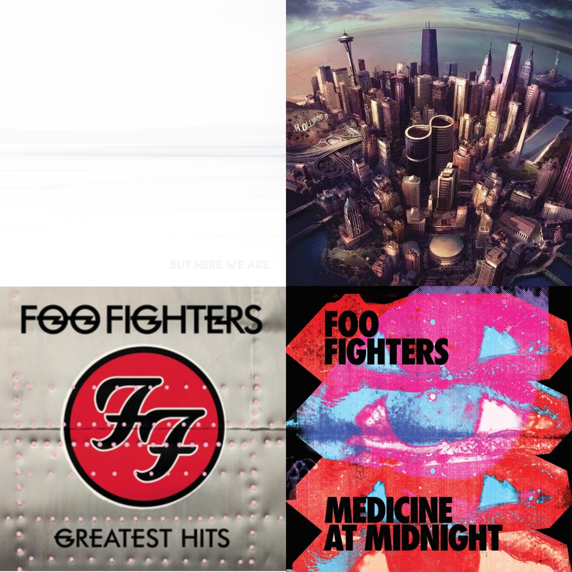 This is a 4 LP Vinyl SKU bundle.
1.This LP Vinyl is brand new.Format: LP VinylMusic Style: Alternative RockThis item's title is: But Here We AreArtist: Foo FightersLabel: RCABarcode: 196588178412Release Date: 6/2/2023
2.This LP Vinyl is brand new.