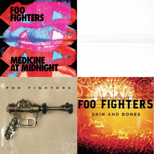 Medicine At Midnight (140G) & But Here We Are (White LP Vinyl) & Foo Fighters (Dl Card) & Skin & Bones (2LP/Dl Card)