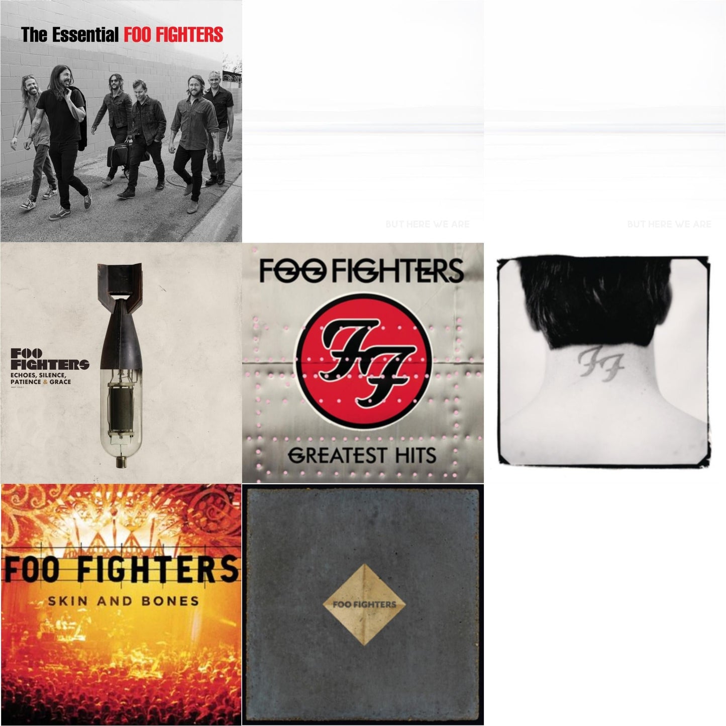 Foo Fighters - Essential Foo Fighters & But Here We Are (White LP Vinyl) & But Here We Are & Echoes Silence Patience & Grace & Greatest Hits (2LP/Dl Card/Gatefold) & There Is Nothing Left To Lose (2LP/Dl Card) & Skin & Bones (2LP/Dl Card) & Concrete