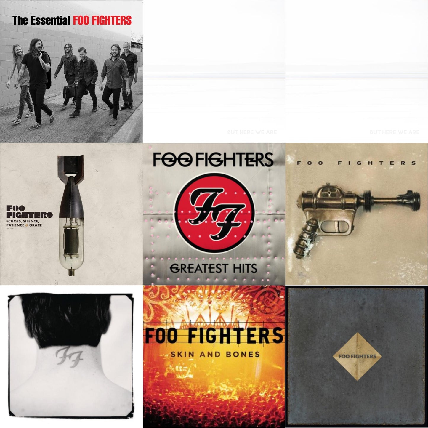 Foo Fighters - Essential Foo Fighters & But Here We Are (White LP Vinyl) & But Here We Are & Echoes Silence Patience & Grace & Greatest Hits (2LP/Dl Card/Gatefold) & Foo Fighters (Dl Card) & There Is Nothing Left To Lose (2LP/Dl Card) & Skin & Bones