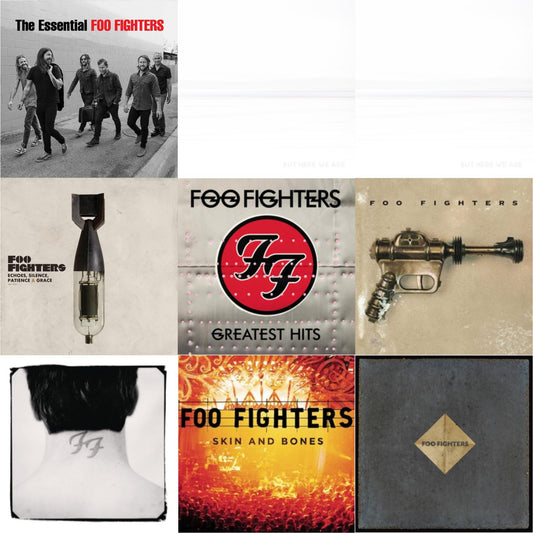 Foo Fighters - Essential Foo Fighters & But Here We Are (White LP Vinyl) & But Here We Are & Echoes Silence Patience & Grace & Greatest Hits (2LP/Dl Card/Gatefold) & Foo Fighters (Dl Card) & There Is Nothing Left To Lose (2LP/Dl Card) & Skin & Bones