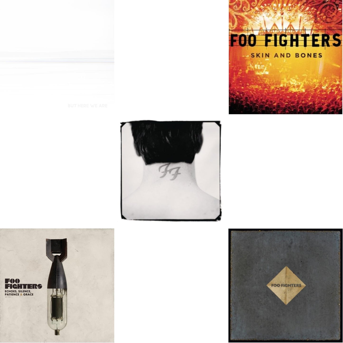 But Here We Are (White LP Vinyl) & Echoes Silence Patience & Grace & There Is Nothing Left To Lose (2LP/Dl Card) & Skin & Bones (2LP/Dl Card) & Concrete & Gold (140G/Dl Code/2LP)