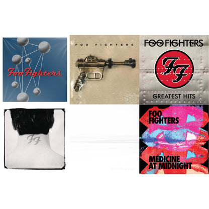 This is a 6 LP Vinyl SKU bundle.
1.This LP Vinyl is brand new.Format: LP VinylMusic Style: Alternative RockThis item's title is: Colour & The Shape (2LP/Dl Card)Artist: Foo FightersLabel: LEGACYBarcode: 886979832213Release Date: 11/21/2011
2.This LP Vinyl is brand new.