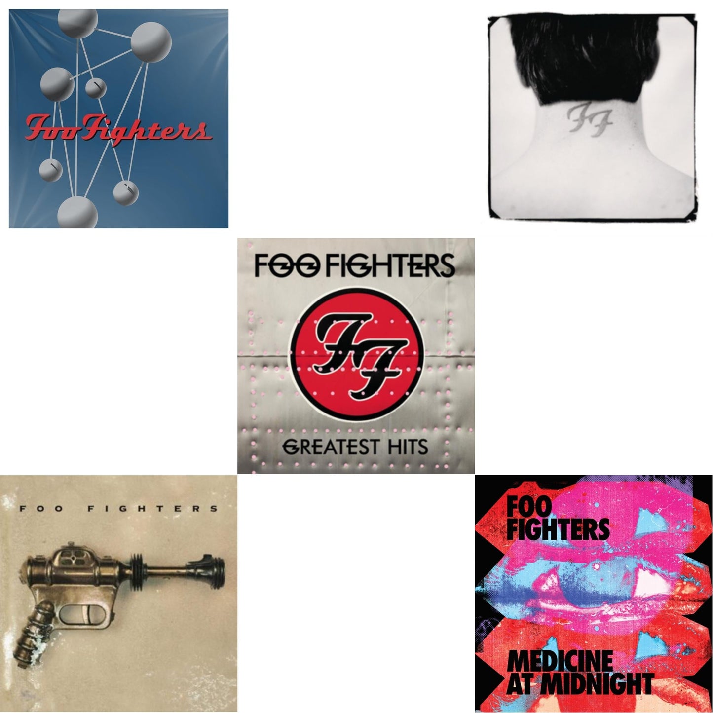 This is a 5 LP Vinyl SKU bundle.
1.This LP Vinyl is brand new.Format: LP VinylMusic Style: Alternative RockThis item's title is: Medicine At Midnight (140G)Artist: Foo FightersLabel: RCABarcode: 194397883619Release Date: 2/5/2021
2.This LP Vinyl is brand new.
