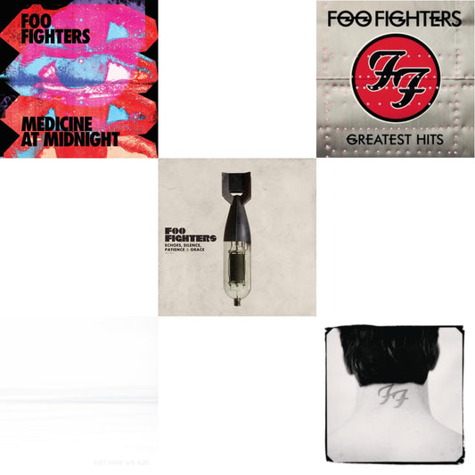 Medicine At Midnight (140G) & But Here We Are (White LP Vinyl) & Echoes Silence Patience & Grace & Greatest Hits (2LP/Dl Card/Gatefold) & There Is Nothing Left To Lose (2LP/Dl Card)
