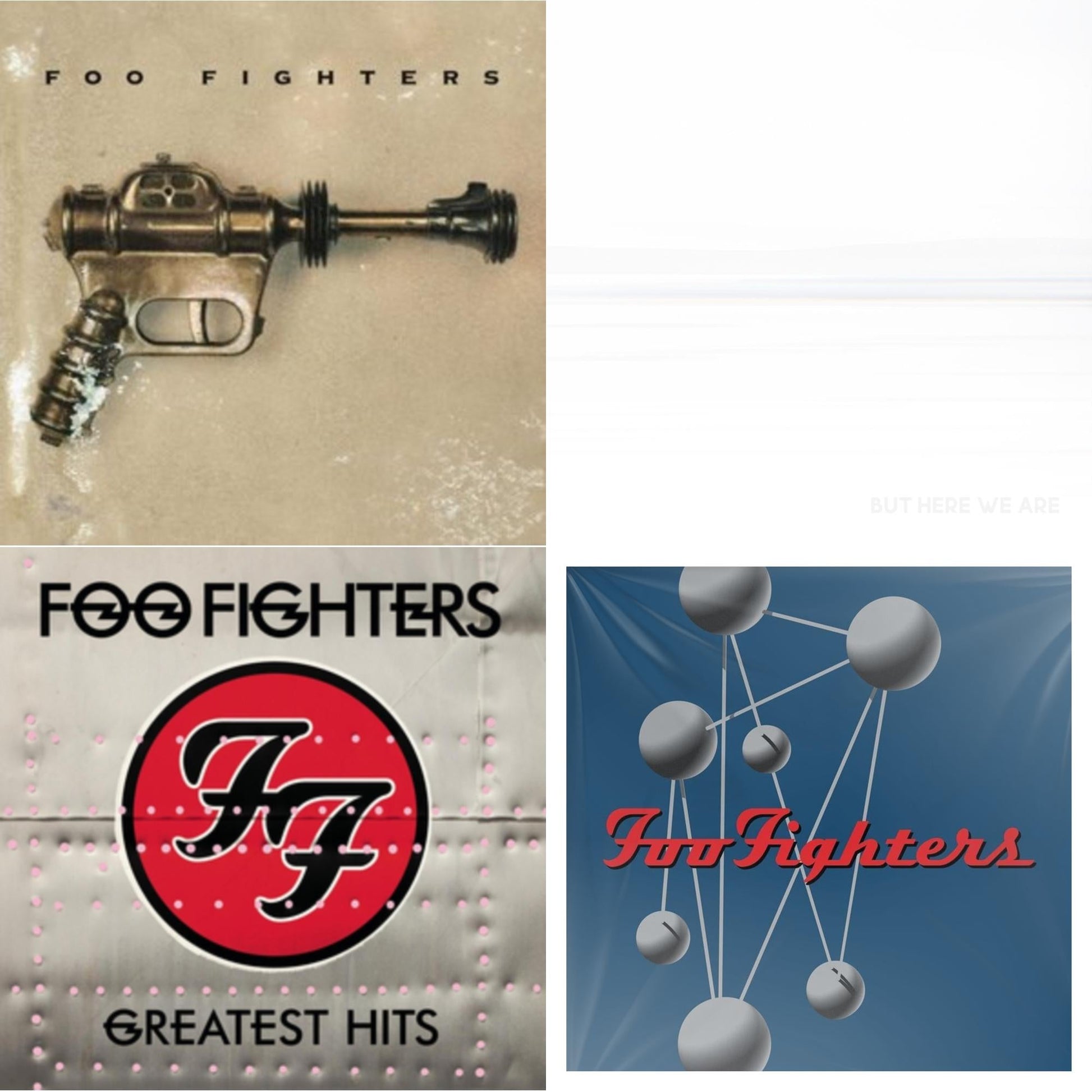This is a 4 LP Vinyl SKU bundle.
1.This LP Vinyl is brand new.Format: LP VinylMusic Style: Alternative RockThis item's title is: Foo Fighters (Dl Card)Artist: Foo FightersLabel: LEGACYBarcode: 886979832114Release Date: 11/21/2011
2.This LP Vinyl is brand new.