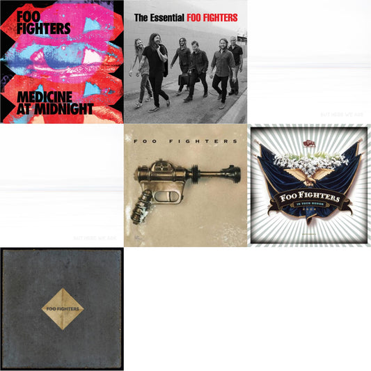Medicine At Midnight (140G) & Essential Foo Fighters & But Here We Are (White LP Vinyl) & But Here We Are & Foo Fighters (Dl Card) & In Your Honor (2LP/Dl Card) & Concrete & Gold (140G/Dl Code/2LP)