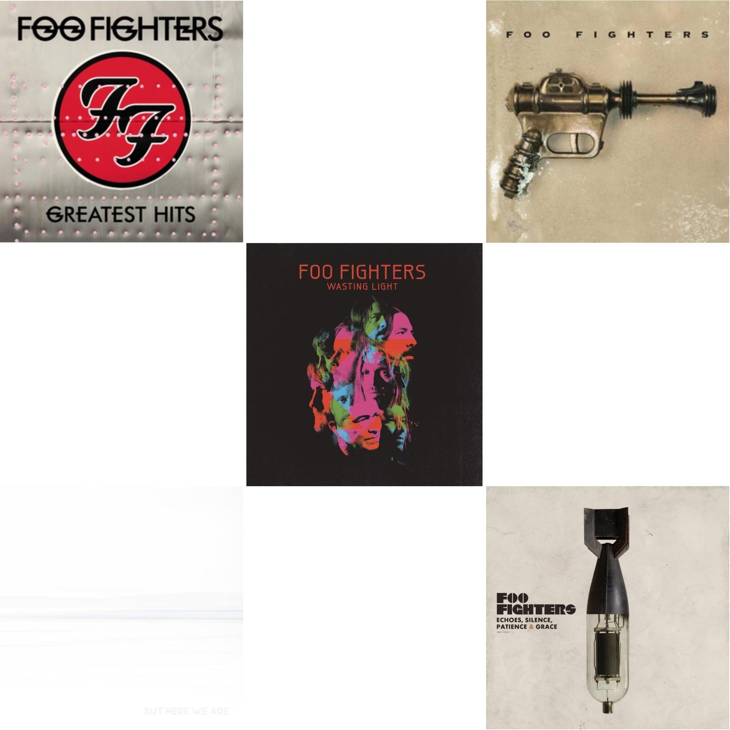 This is a 5 LP Vinyl SKU bundle.
1.This LP Vinyl is brand new.Format: LP VinylMusic Style: Alternative RockThis item's title is: But Here We AreArtist: Foo FightersLabel: RCABarcode: 196588178412Release Date: 6/2/2023
2.This LP Vinyl is brand new.
