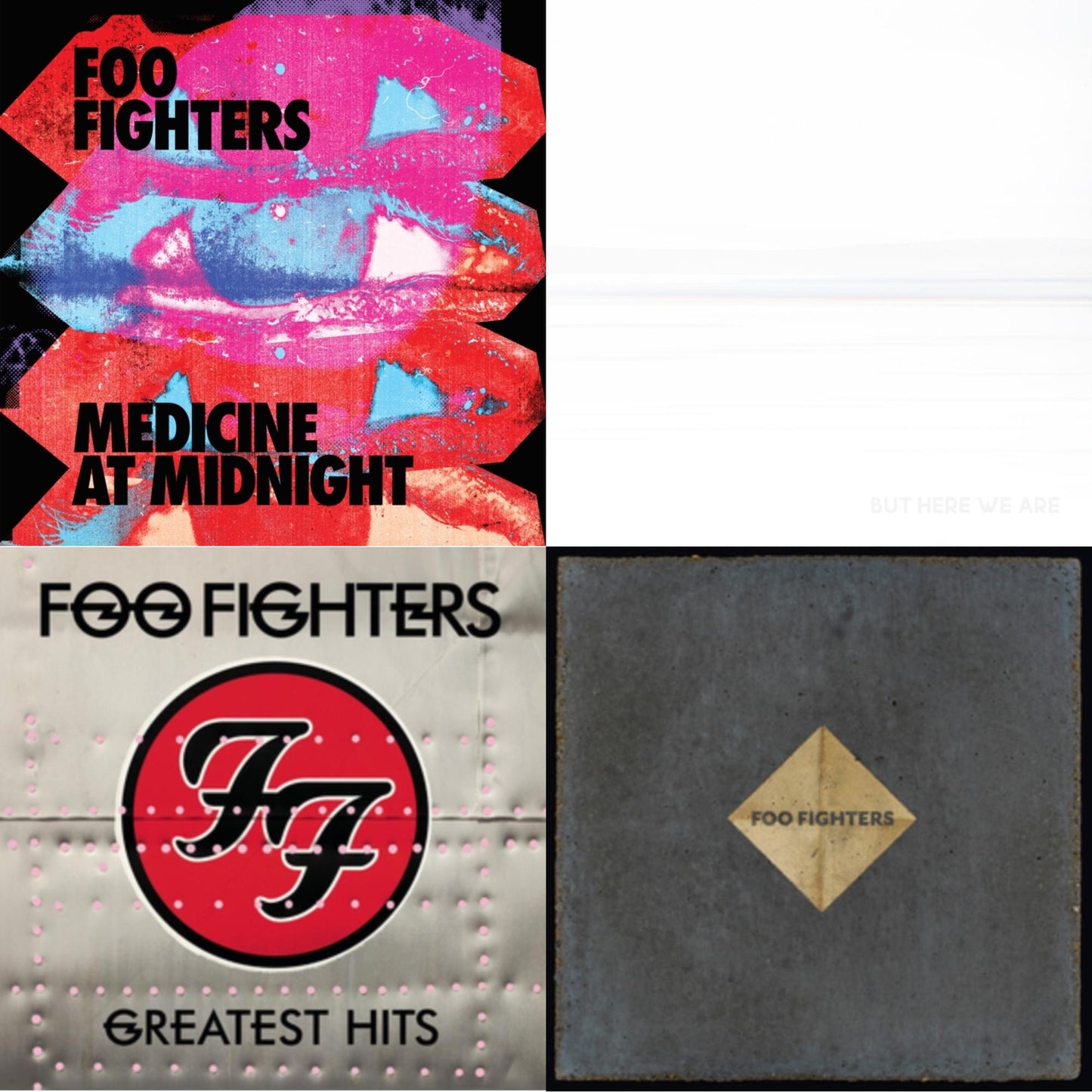 Medicine At Midnight (140G) & But Here We Are & Greatest Hits (2LP/Dl Card/Gatefold) & Concrete & Gold (140G/Dl Code/2LP)