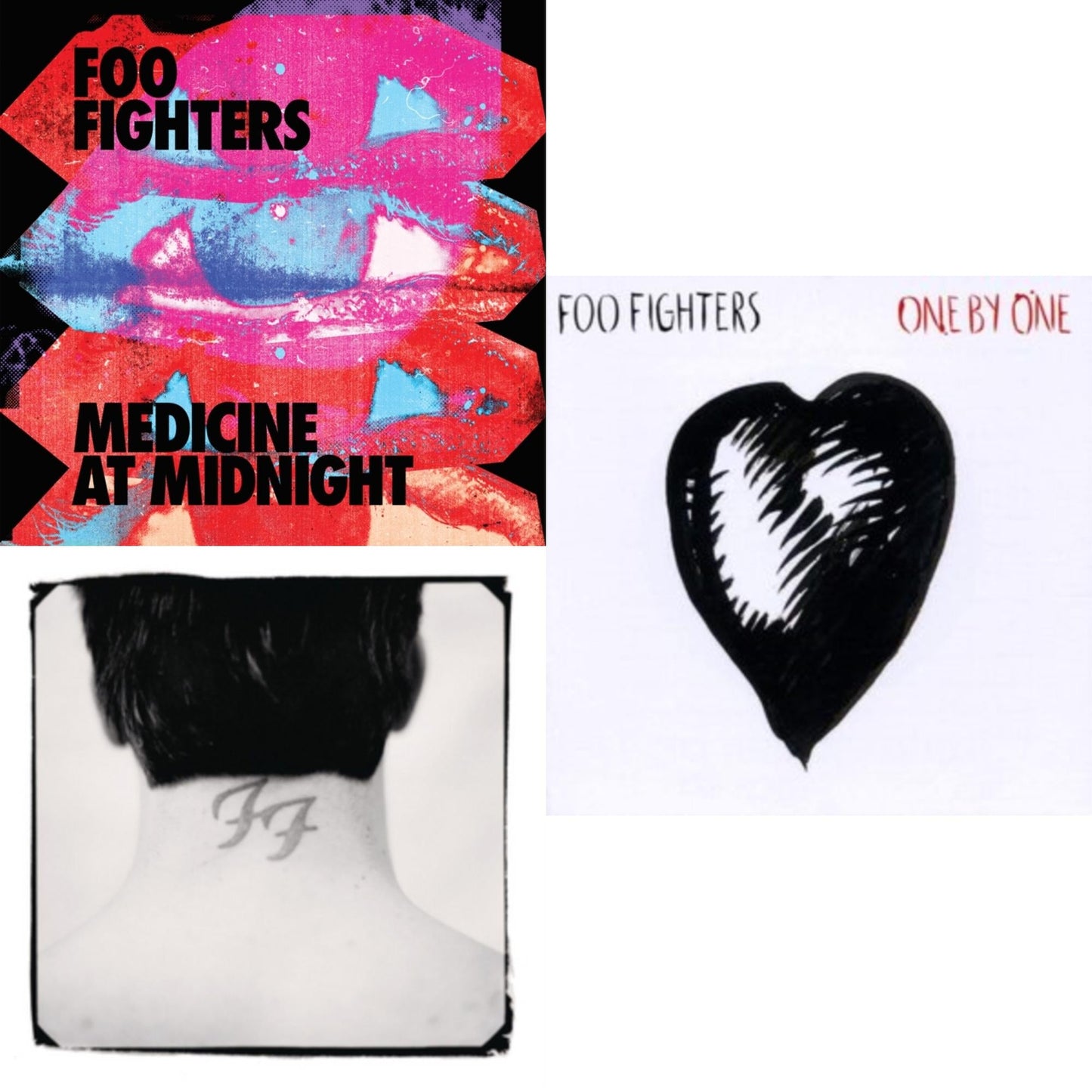 Medicine At Midnight (140G) & There Is Nothing Left To Lose (2LP/Dl Card) & One By One (2LP/Dl Card)