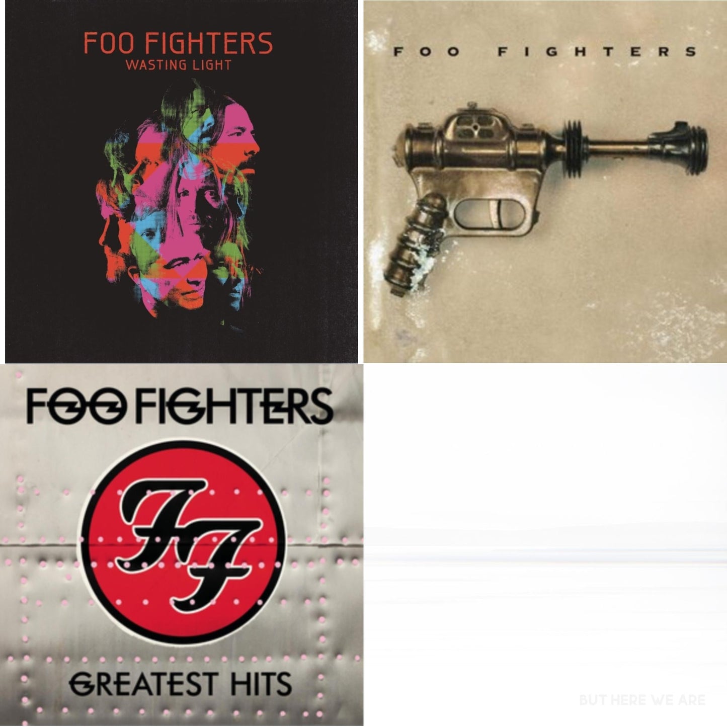 This is a 4 LP Vinyl SKU bundle.
1.This LP Vinyl is brand new.Format: LP VinylMusic Style: Alternative RockThis item's title is: But Here We AreArtist: Foo FightersLabel: RCABarcode: 196588178412Release Date: 6/2/2023
2.This LP Vinyl is brand new.