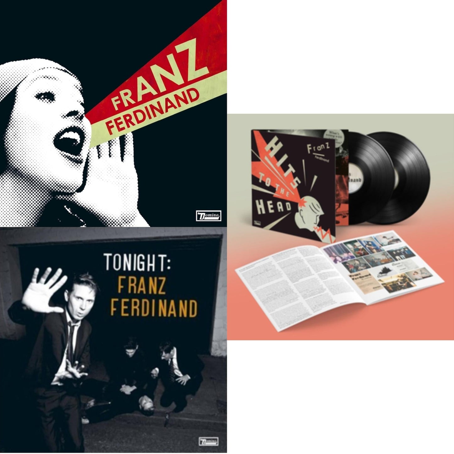 This is a 3 LP Vinyl SKU bundle.
1.This LP Vinyl is brand new.Format: LP VinylMusic Style: New WaveThis item's title is: You Could Have It So Much Better (Dl Card)Artist: Franz FerdinandLabel: DOMINO RECORD CO.Barcode: 887828016112Release Date: 8/6/2021
2.This LP Vinyl is brand new.