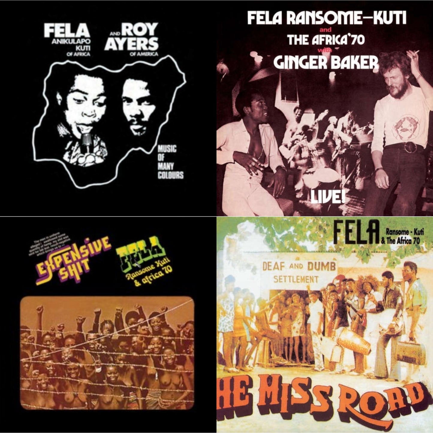 Music Of Many Colours & Fela Live With Ginger Baker & Expensive Shit & He Miss Road