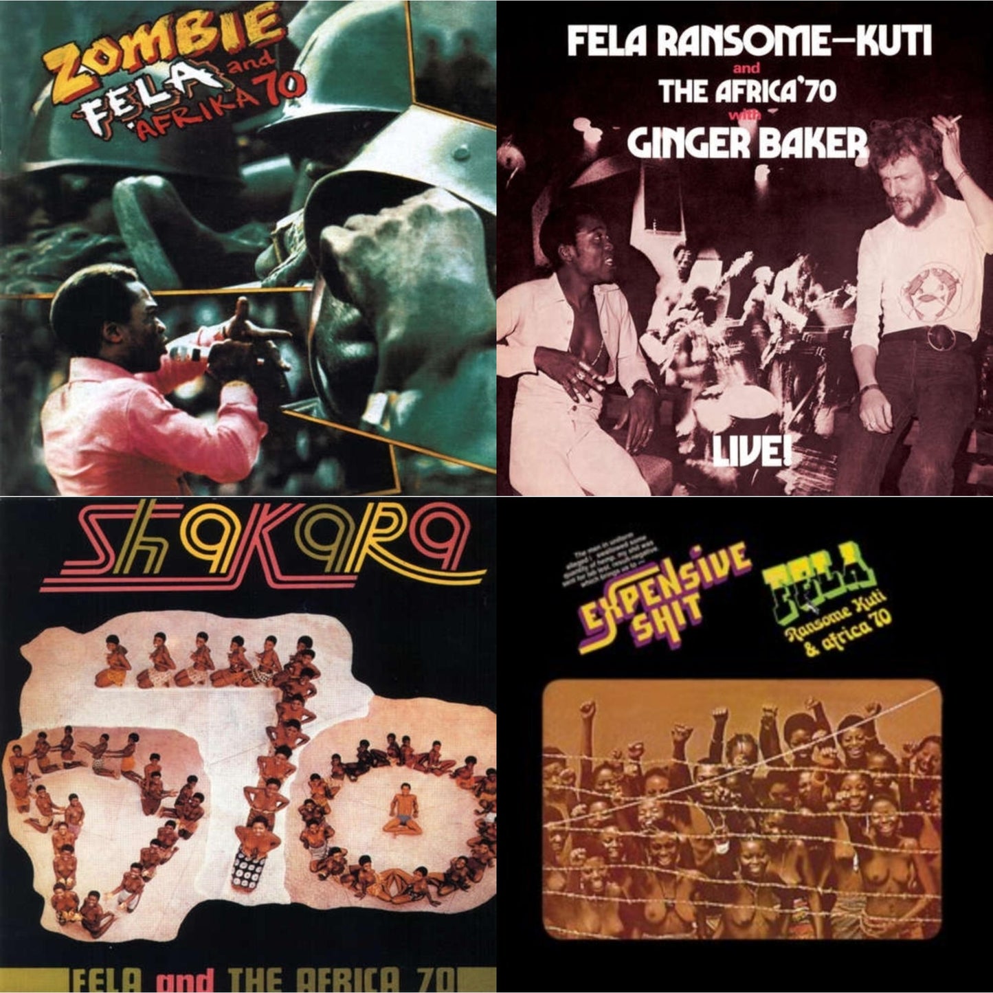Zombie & Fela Live With Ginger Baker & Shakara & Expensive Shit