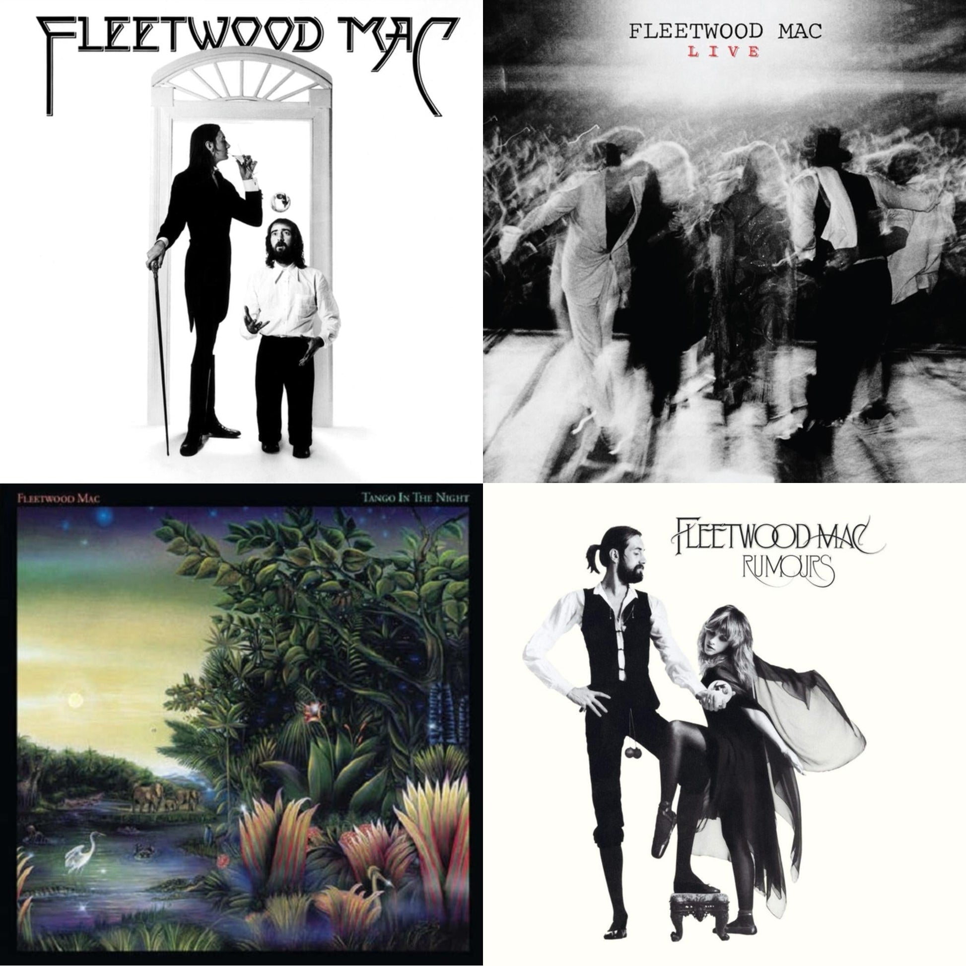 This is a 4 LP Vinyl SKU bundle.
1.This LP Vinyl is brand new.Format: LP VinylMusic Style: Pop RockThis item's title is: Fleetwood MacArtist: Fleetwood MacLabel: RHINO/WARNER RECORDSBarcode: 603497839650Release Date: 10/14/2022
2.This LP Vinyl is brand new.