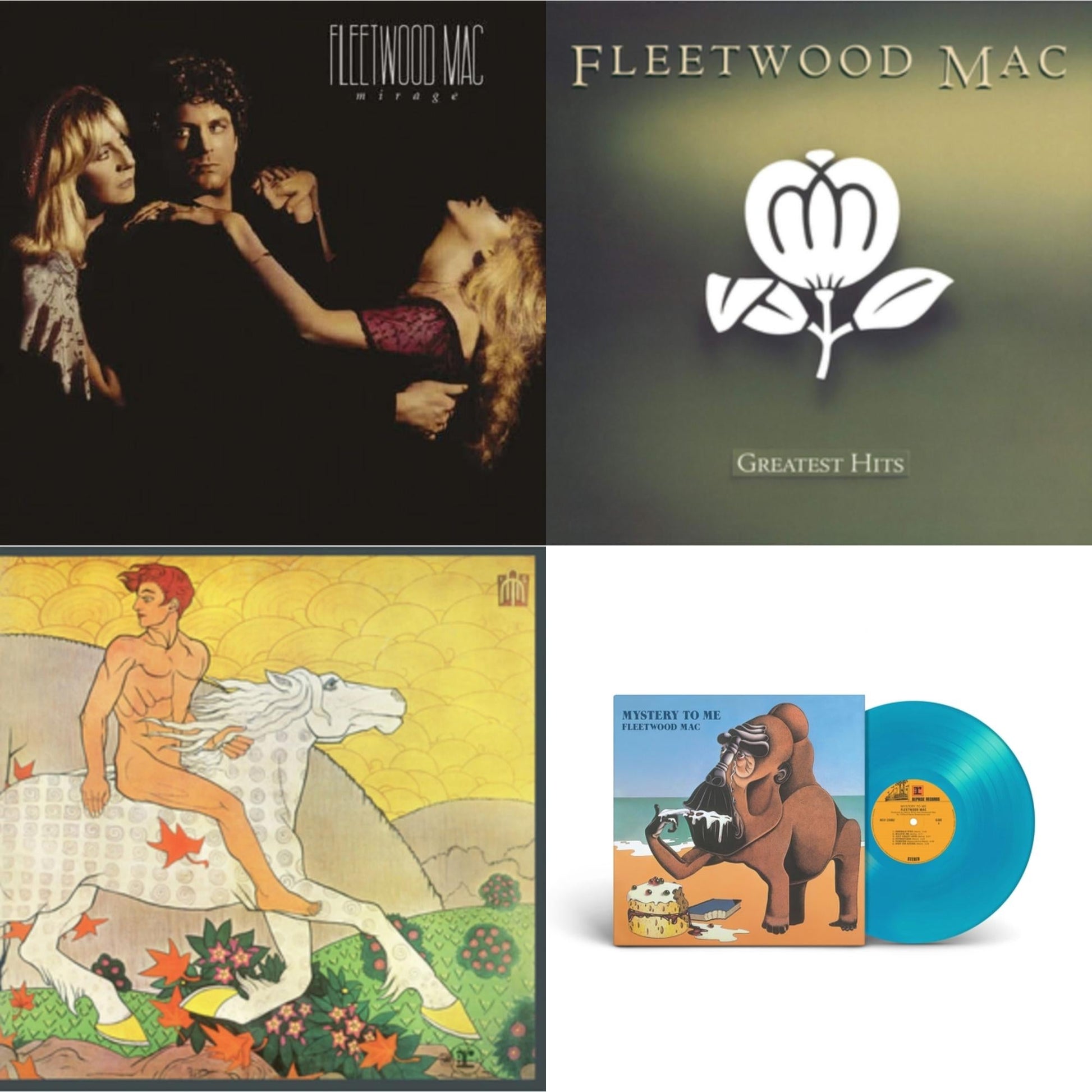 This is a 4 LP Vinyl SKU bundle.
1.This LP Vinyl is brand new.Format: LP VinylMusic Style: Pop RockThis item's title is: MirageArtist: Fleetwood MacLabel: RHINO/WARNER BROS.Barcode: 081227935603Release Date: 5/26/2017
2.This LP Vinyl is brand new.