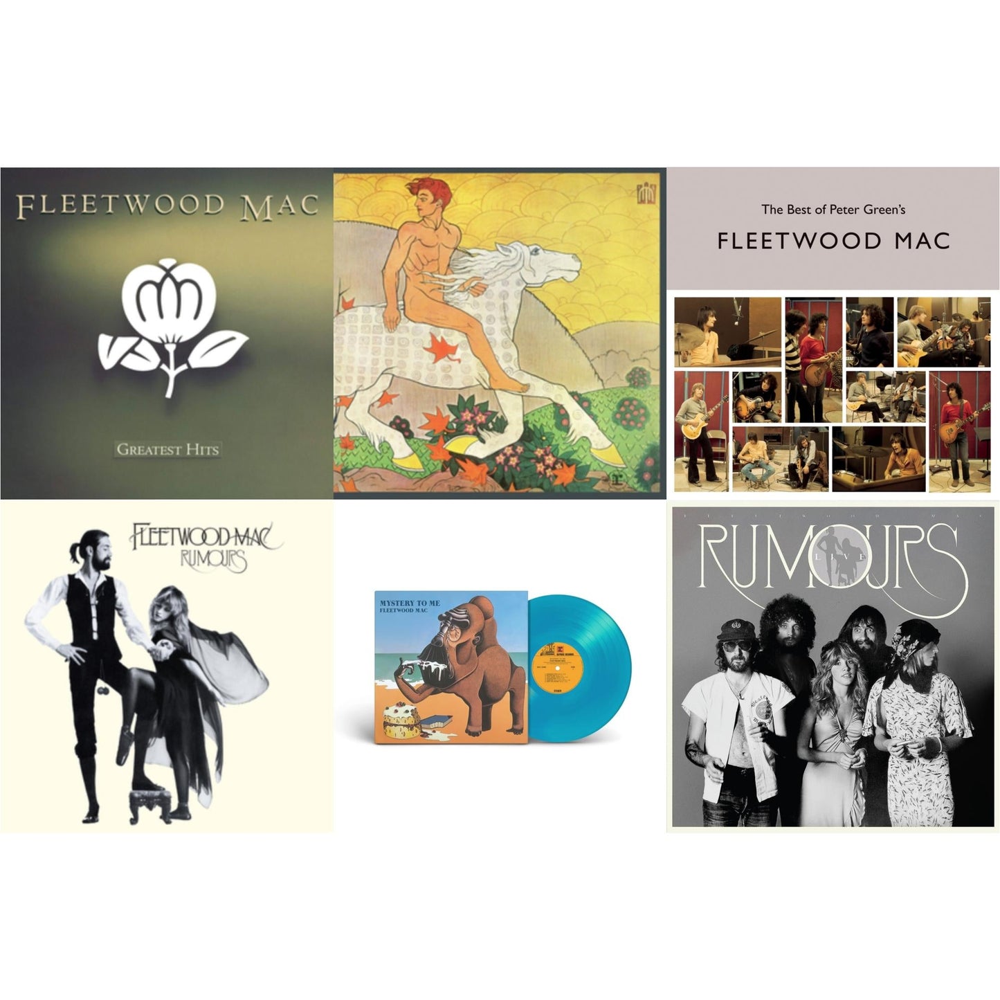 This is a 6 LP Vinyl SKU bundle.
1.This LP Vinyl is brand new.Format: LP VinylMusic Style: Pop RockThis item's title is: Greatest HitsArtist: Fleetwood MacLabel: RHINO/WARNER BROS.Barcode: 081227959357Release Date: 6/24/2014
2.This LP Vinyl is brand new.