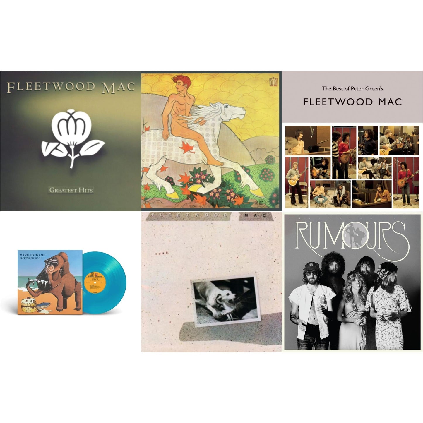 This is a 6 LP Vinyl SKU bundle.
1.This LP Vinyl is brand new.Format: LP VinylMusic Style: Pop RockThis item's title is: Greatest HitsArtist: Fleetwood MacLabel: RHINO/WARNER BROS.Barcode: 081227959357Release Date: 6/24/2014
2.This LP Vinyl is brand new.
