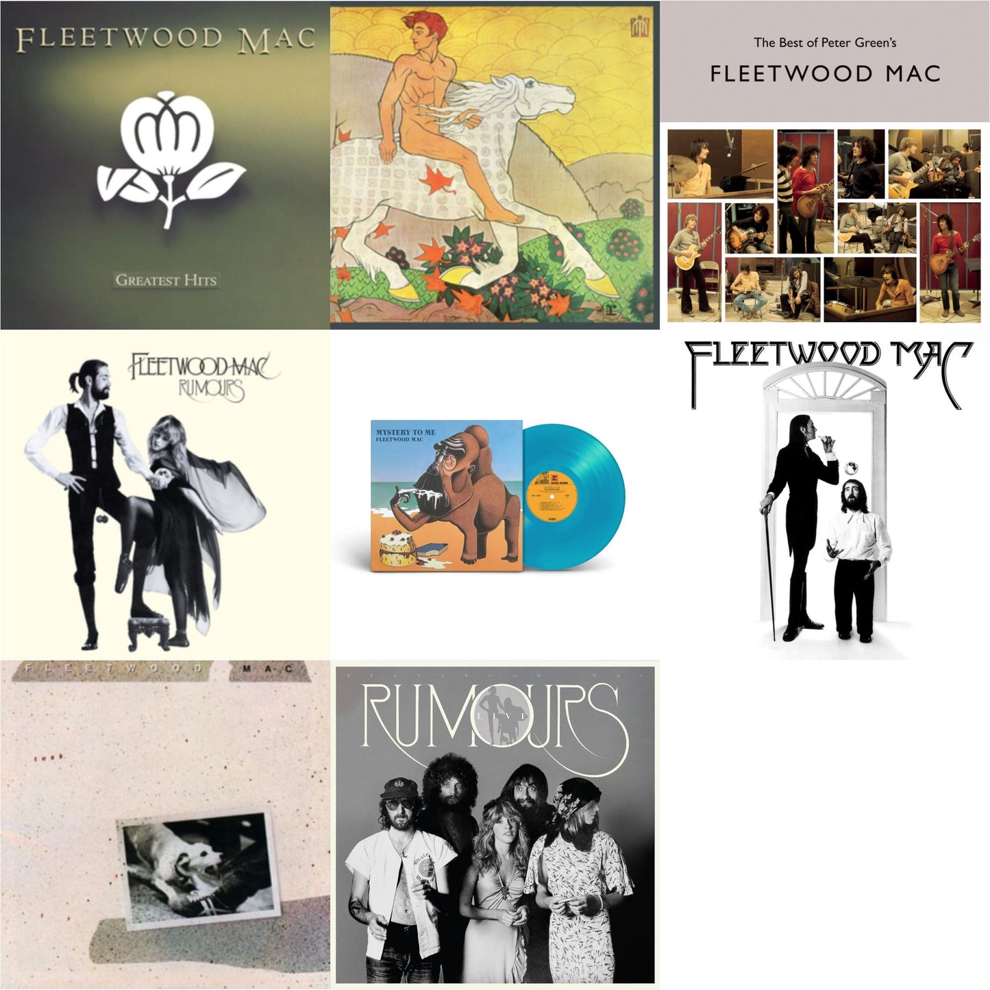 This is a 8 LP Vinyl SKU bundle.
1.This LP Vinyl is brand new.Format: LP VinylMusic Style: Pop RockThis item's title is: Greatest HitsArtist: Fleetwood MacLabel: RHINO/WARNER BROS.Barcode: 081227959357Release Date: 6/24/2014
2.This LP Vinyl is brand new.