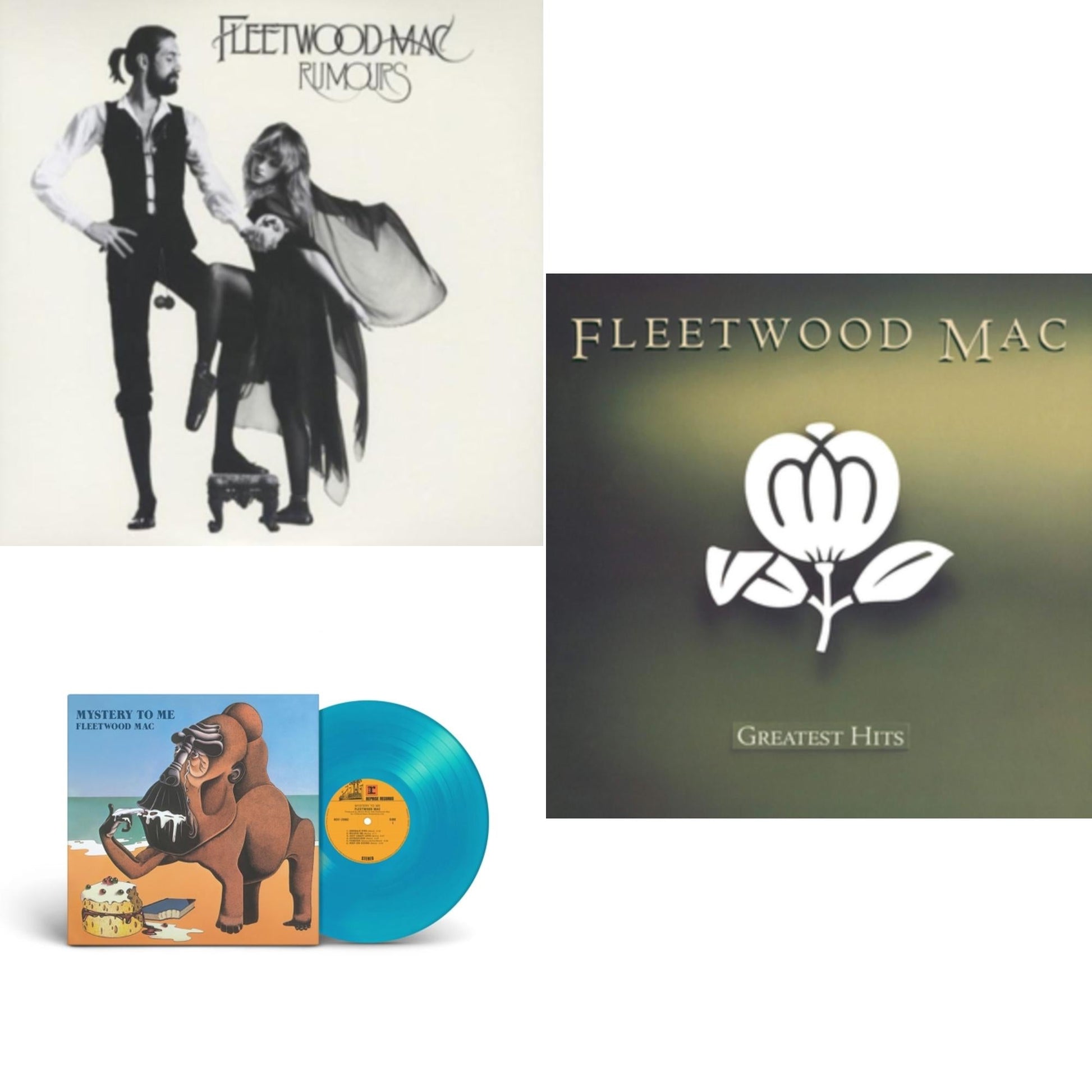 This is a 3 LP Vinyl SKU bundle.
1.This LP Vinyl is brand new.Format: LP VinylMusic Style: Pop RockThis item's title is: Greatest HitsArtist: Fleetwood MacLabel: RHINO/WARNER BROS.Barcode: 081227959357Release Date: 6/24/2014
2.This LP Vinyl is brand new.