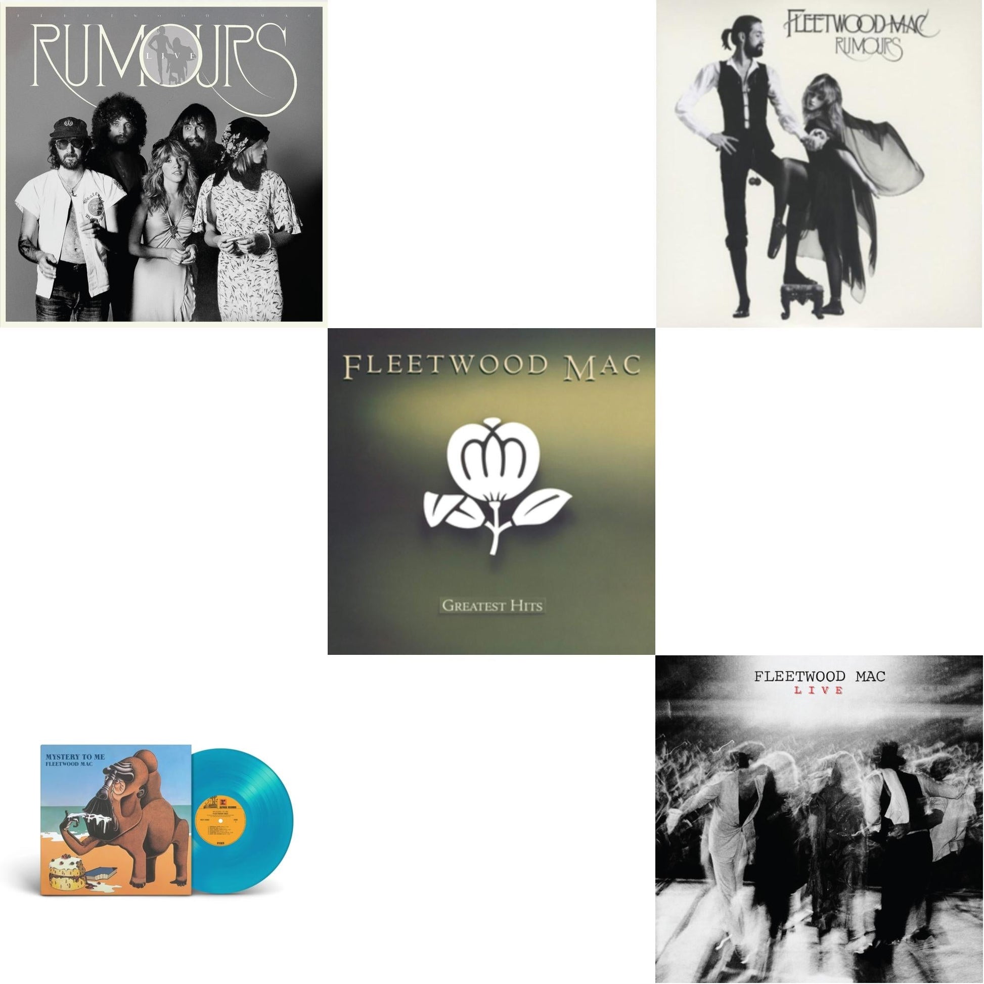 This is a 5 LP Vinyl SKU bundle.
1.This LP Vinyl is brand new.Format: LP VinylMusic Style: Pop RockThis item's title is: Greatest HitsArtist: Fleetwood MacLabel: RHINO/WARNER BROS.Barcode: 081227959357Release Date: 6/24/2014
2.This LP Vinyl is brand new.