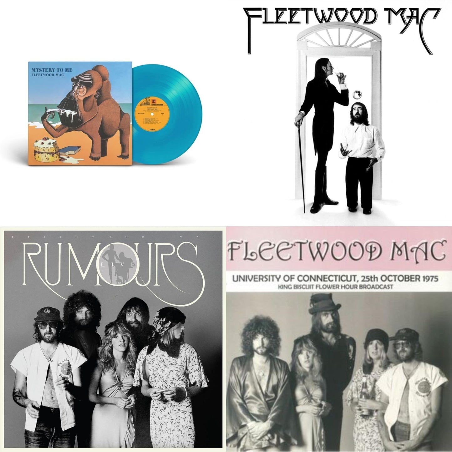 This is a 4 LP Vinyl SKU bundle.
1.This LP Vinyl is brand new.Format: LP VinylThis item's title is: Mystery To Me (Ocean-Blue LP Vinyl) (Rocktober)Artist: Fleetwood MacLabel: Rhino Records (2)Barcode: 603497832385Release Date: 10/13/2023
2.This LP Vinyl is brand new.