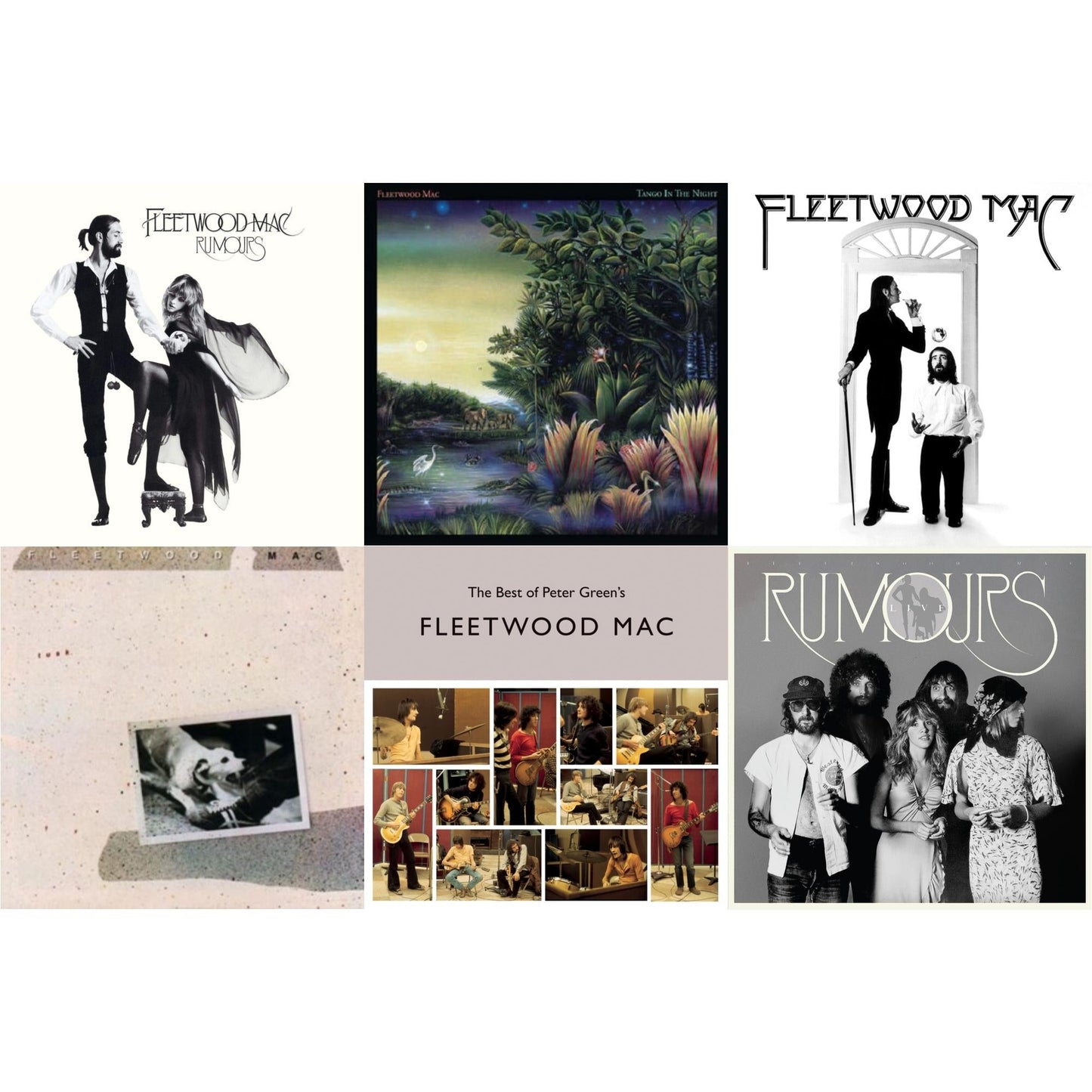 This is a 6 LP Vinyl SKU bundle.
1.This LP Vinyl is brand new.Format: LP VinylMusic Style: Classic RockThis item's title is: RumoursArtist: Fleetwood MacLabel: REPRISEBarcode: 093624979357Release Date: 1/28/2013
2.This LP Vinyl is brand new.