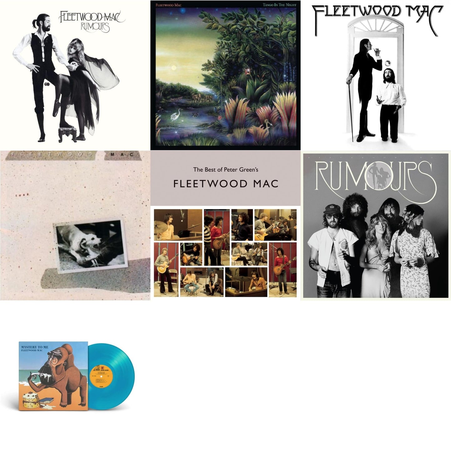 This is a 7 LP Vinyl SKU bundle.
1.This LP Vinyl is brand new.Format: LP VinylMusic Style: Classic RockThis item's title is: RumoursArtist: Fleetwood MacLabel: REPRISEBarcode: 093624979357Release Date: 1/28/2013
2.This LP Vinyl is brand new.