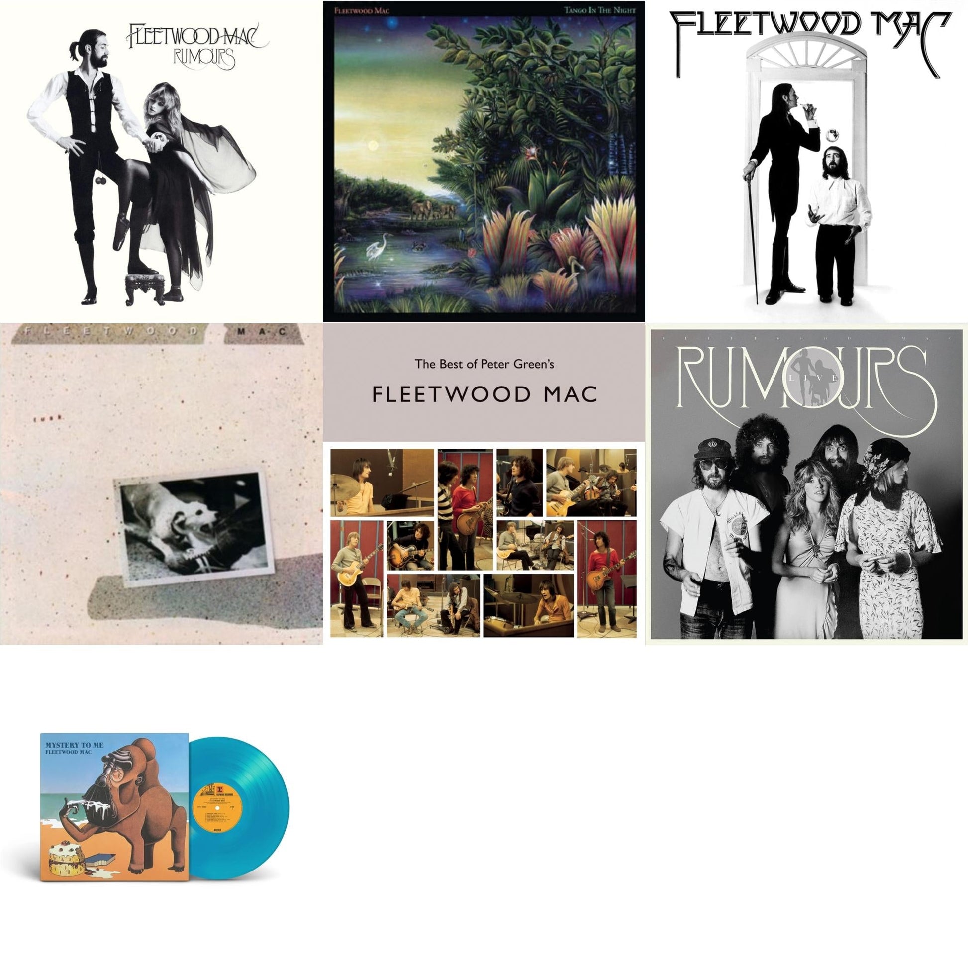 This is a 7 LP Vinyl SKU bundle.
1.This LP Vinyl is brand new.Format: LP VinylMusic Style: Classic RockThis item's title is: RumoursArtist: Fleetwood MacLabel: REPRISEBarcode: 093624979357Release Date: 1/28/2013
2.This LP Vinyl is brand new.