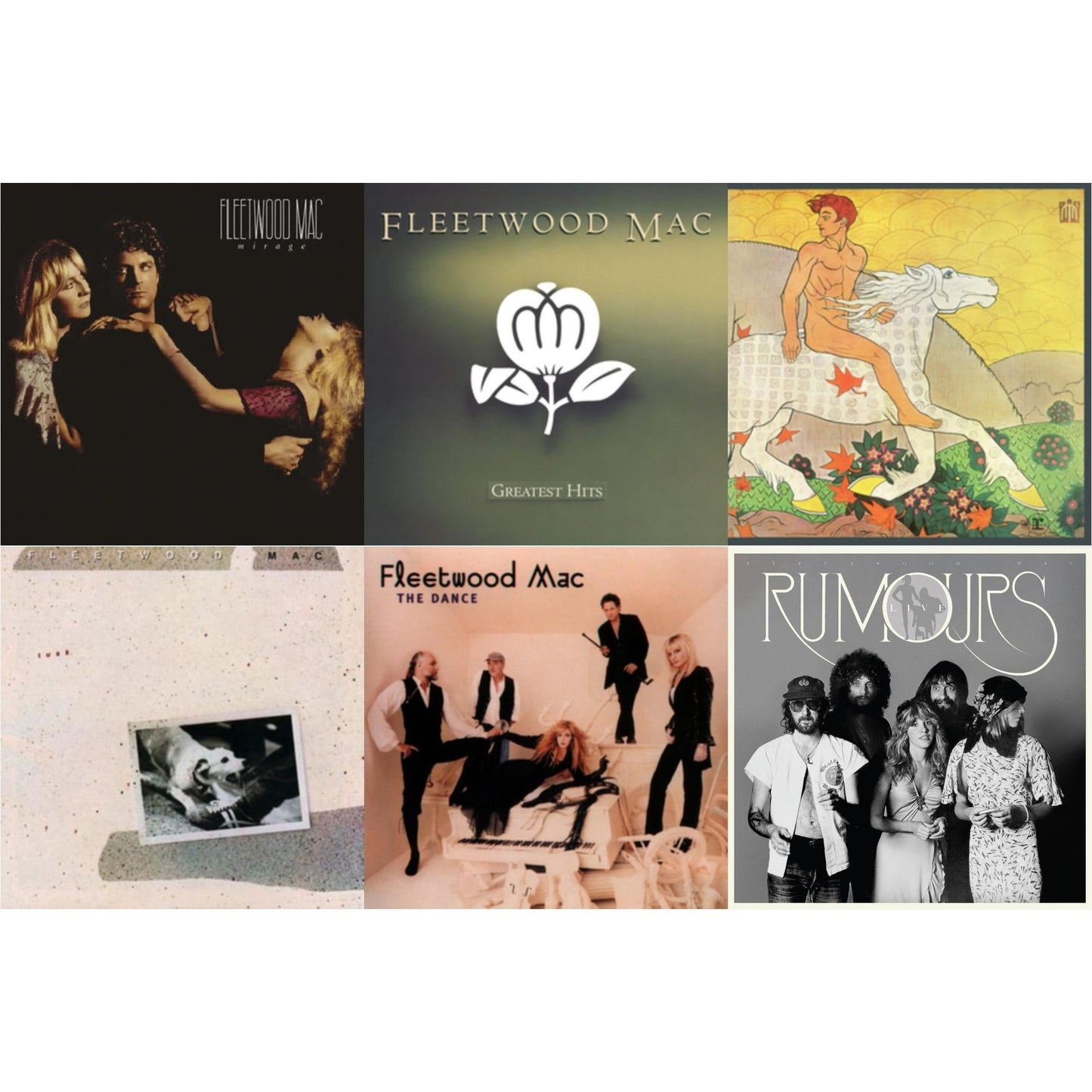 Mirage & Greatest Hits & Then Play On & Tusk (2LP) & Dance (2LP) & Rumours Live (2LP)