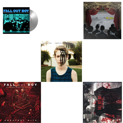 This is a 5 LP Vinyl SKU bundle.
1.This LP Vinyl is brand new.Format: LP VinylMusic Style: Pop PunkThis item's title is: Take This To Your Grave (Fbr 25Th Anniversary Edition/Silver LP Vinyl)Artist: Fall Out BoyLabel: Fueled By RamenBarcode: 075678645594Release Date: 4/30/2021
2.