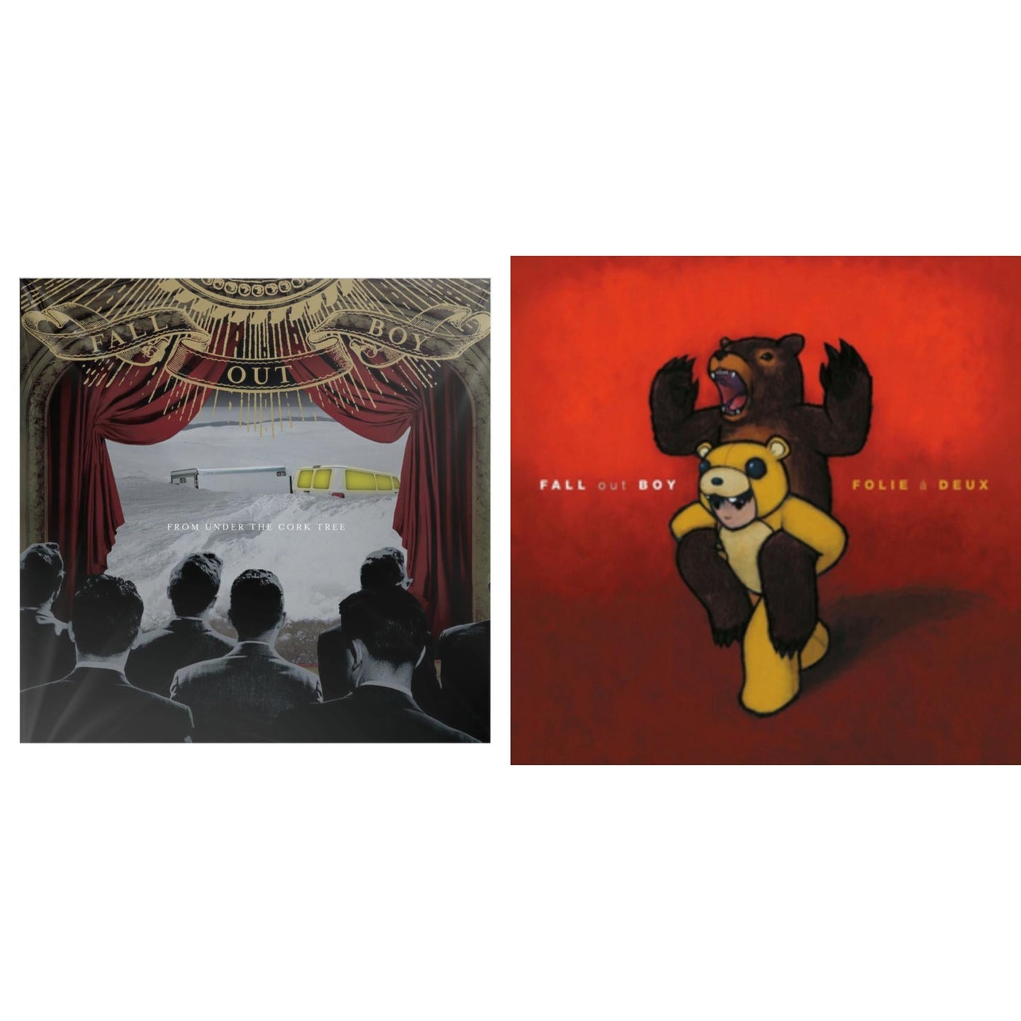 Fall Out Boy - Folie A Deux & From Under The Cork Tree - LP Vinyl Bundle