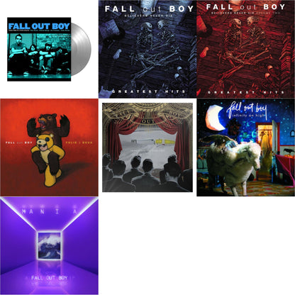 This is a 7 LP Vinyl SKU bundle.
1.This LP Vinyl is brand new.Format: LP VinylMusic Style: Pop PunkThis item's title is: Take This To Your Grave (Fbr 25Th Anniversary Edition/Silver LP Vinyl)Artist: Fall Out BoyLabel: Fueled By RamenBarcode: 075678645594Release Date: 4/30/2021
2.