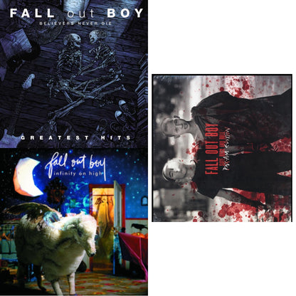 This is a 3 LP Vinyl SKU bundle.
1.This LP Vinyl is brand new.Format: LP VinylMusic Style: Pop RockThis item's title is: Believers Never Die (2LP)Artist: Fall Out BoyLabel: ISLANDBarcode: 602508264436Release Date: 7/17/2020
2.This LP Vinyl is brand new.