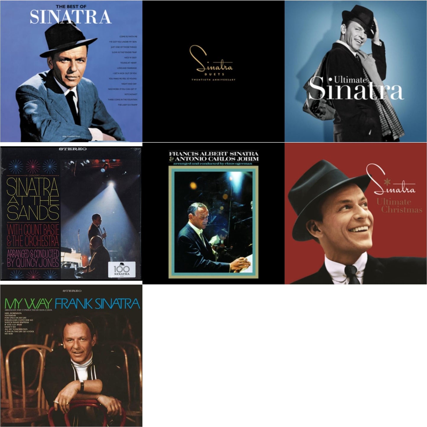 Best Of Sinatra (Coloured LP Vinyl/180G) & Duets & Ultimate Sinatra & Sinatra At The Sands & Francis Albert Sinatra & Antonio Carlos Jobim & Ultimate Christmas (2LP) & My Way