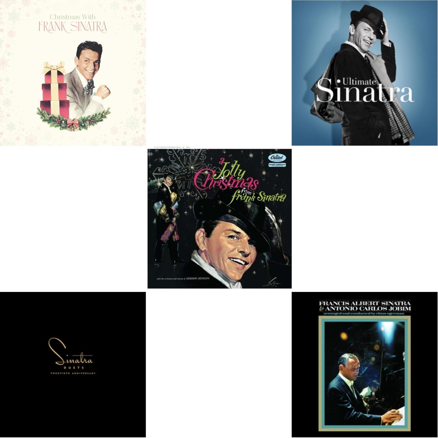 This is a 5 LP Vinyl SKU bundle.
1.This LP Vinyl is brand new.Format: LP VinylMusic Style: VocalThis item's title is: Christmas With Frank Sinatra (150G/Opaque White LP Vinyl)Artist: Frank SinatraLabel: LEGACY/ COLUMBIABarcode: 194399764916Release Date: 10/7/2022
2.