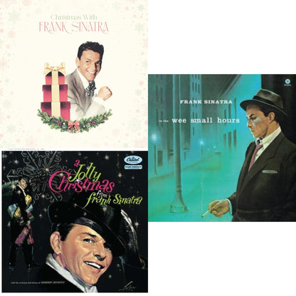 This is a 3 LP Vinyl SKU bundle.
1.This LP Vinyl is brand new.Format: LP VinylMusic Style: VocalThis item's title is: Christmas With Frank Sinatra (150G/Opaque White LP Vinyl)Artist: Frank SinatraLabel: LEGACY/ COLUMBIABarcode: 194399764916Release Date: 10/7/2022
2.