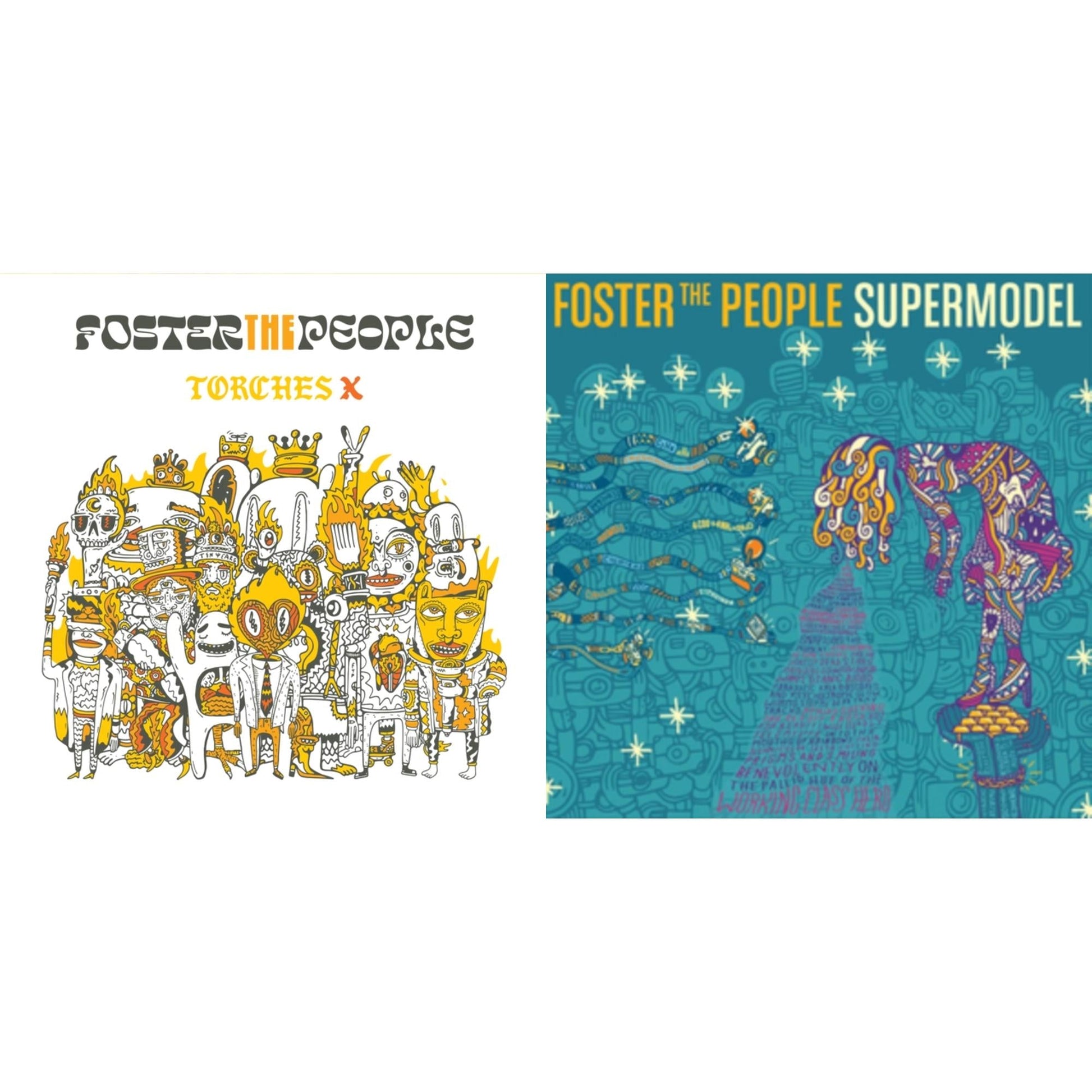 This is a 2 LP Vinyl SKU bundle.
1.This LP Vinyl is brand new.Format: LP VinylMusic Style: Alternative RockThis item's title is: Torches X (Deluxe Edition/2LP)Artist: Foster The PeopleLabel: LEGACYBarcode: 194399280911Release Date: 4/8/2022
2.This LP Vinyl is brand new.