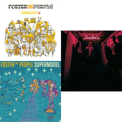 This is a 3 LP Vinyl SKU bundle.
1.This LP Vinyl is brand new.Format: LP VinylMusic Style: Alternative RockThis item's title is: Torches X (Deluxe Edition/2LP)Artist: Foster The PeopleLabel: LEGACYBarcode: 194399280911Release Date: 4/8/2022
2.This LP Vinyl is brand new.