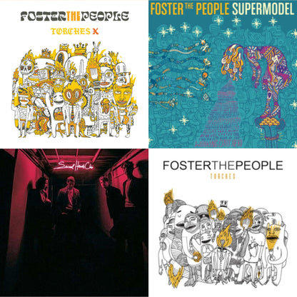 This is a 4 LP Vinyl SKU bundle.
1.This LP Vinyl is brand new.Format: LP VinylMusic Style: Alternative RockThis item's title is: Torches X (Deluxe Edition/2LP)Artist: Foster The PeopleLabel: LEGACYBarcode: 194399280911Release Date: 4/8/2022
2.This LP Vinyl is brand new.