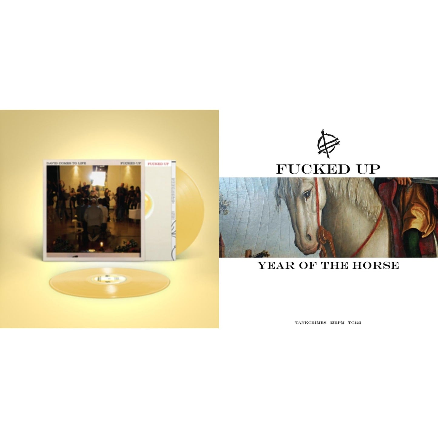 This is a 2 LP Vinyl SKU bundle.
1.This LP Vinyl is brand new.Format: LP VinylMusic Style: HardcoreThis item's title is: David Comes To Life (Yellow Vinyl/2LP)Artist: Fucked UpLabel: MATADORBarcode: 191401180412Release Date: 12/17/2021
2.This LP Vinyl is brand new.