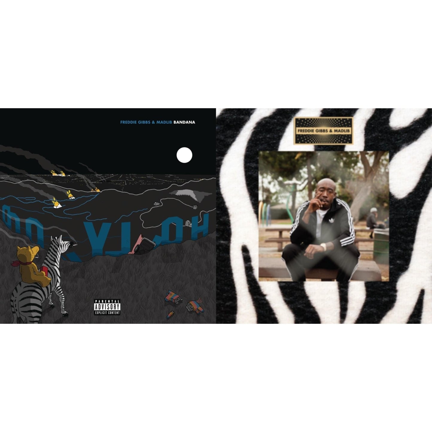 This is a 2 LP Vinyl SKU bundle.
1.This LP Vinyl is brand new.Format: LP VinylMusic Style: GangstaThis item's title is: Bandana (X) (150G)Artist: Freddie & Madlib GibbsLabel: RCA RECORDSBarcode: 190759349212Release Date: 7/26/2019
2.This LP Vinyl is brand new.