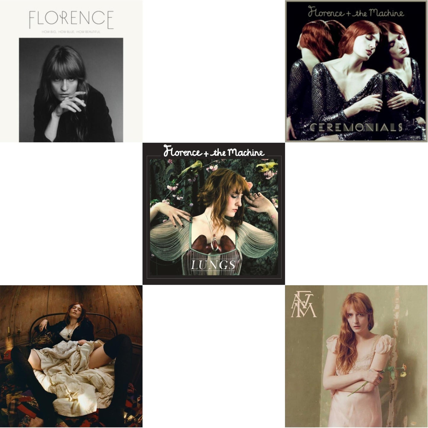 How Big, How Blue, How Beautiful (10Th Anniversary Edition) (Blue Marble Vinyl/2LP) & Everybody Scream (2LP) & Lungs & Ceremonials & High As Hope (X)