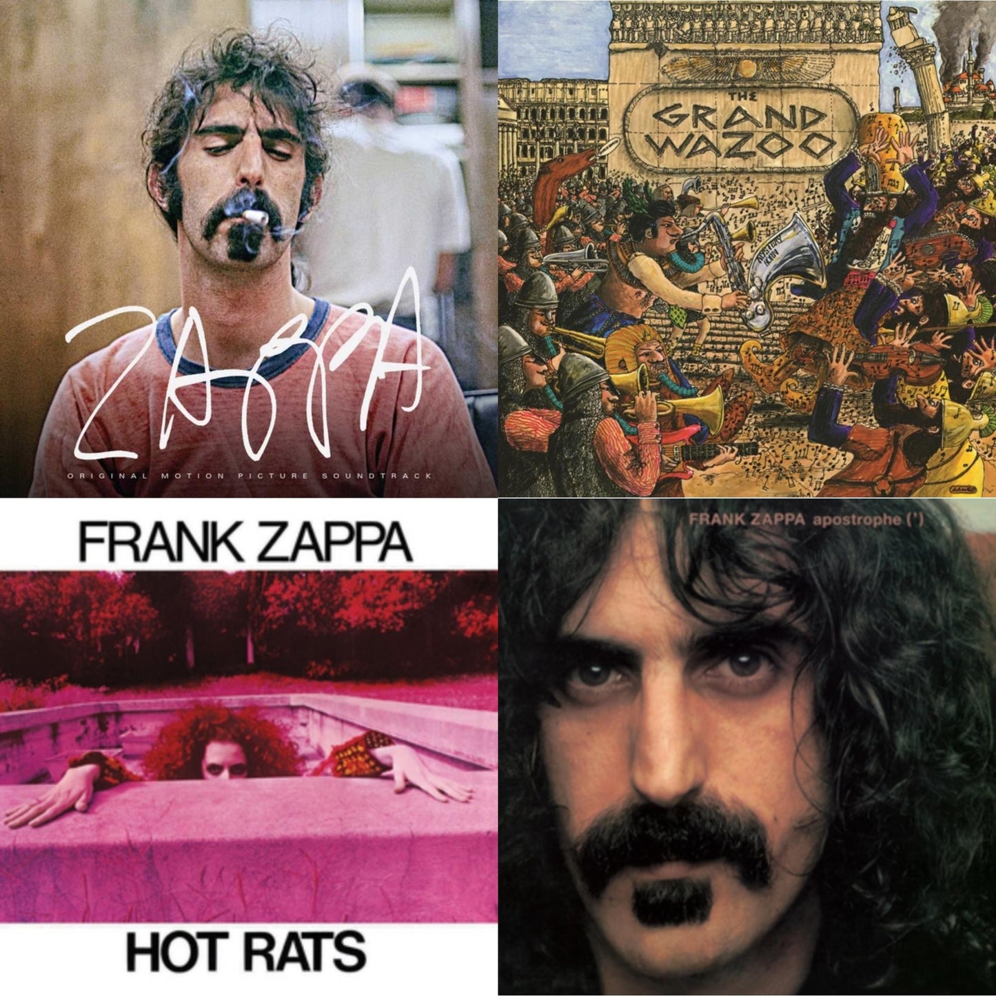 Zappa Ost (2LP/Crystal Clear Vinyl/180G) & Grand Wazoo & Hot Rats & Apostrophe