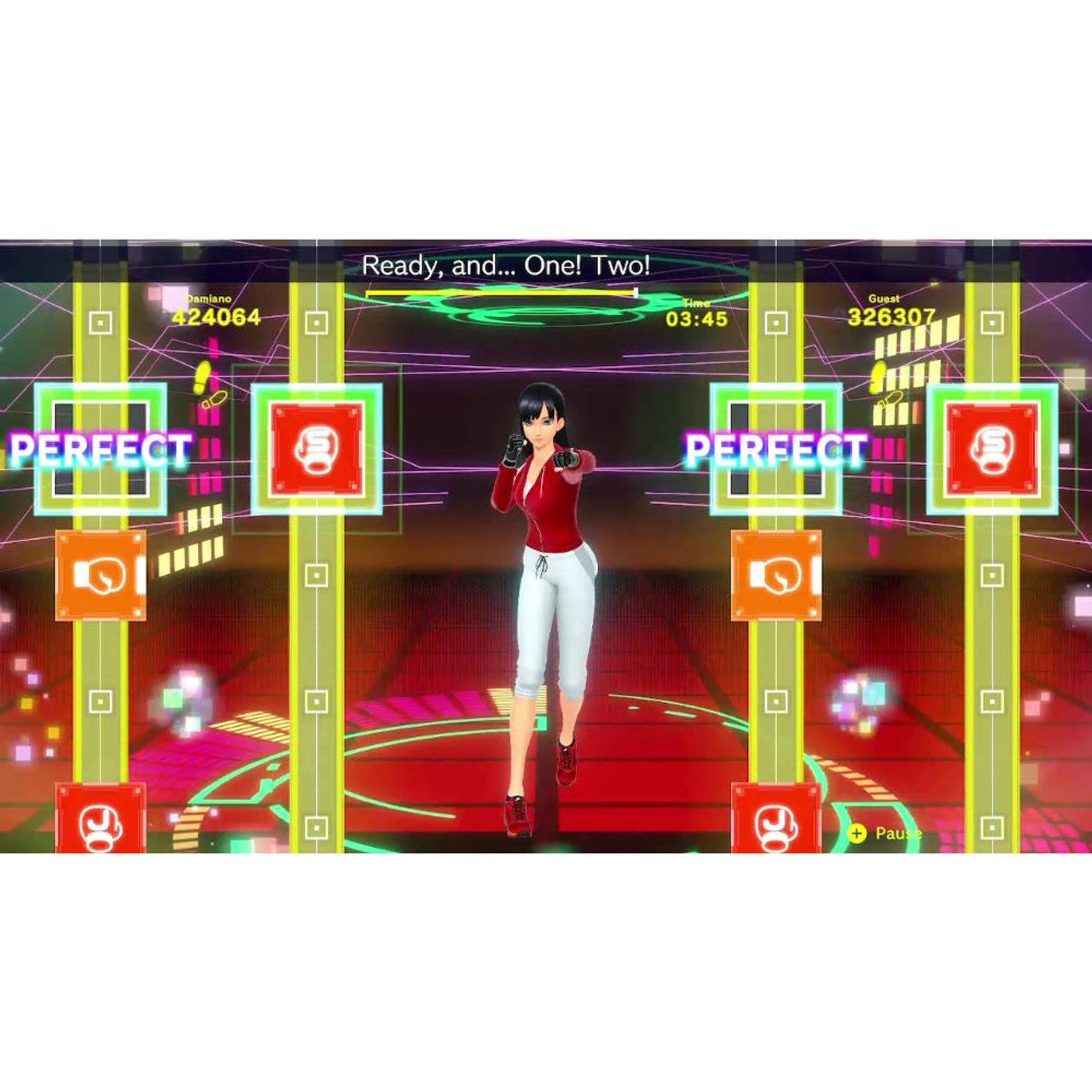 This is brand new.Work out at home and punch to the beat Jab, uppercut, dodge, and more to catchy pop tunes in this rhythmic boxing game! Pass a Joy-Con controller to an exercise buddy and box to the beat together.