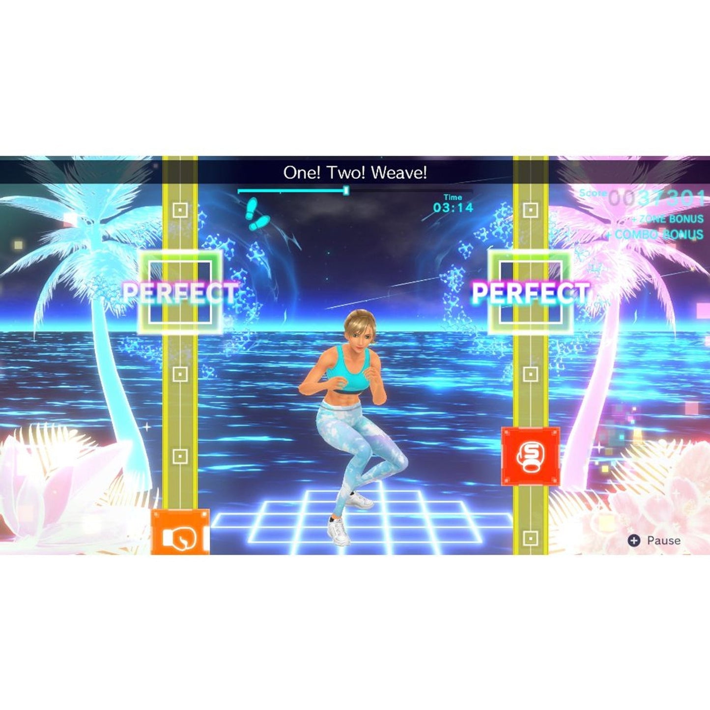 This is brand new.Work out at home and punch to the beat Jab, uppercut, dodge, and more to catchy pop tunes in this rhythmic boxing game! Pass a Joy-Con controller to an exercise buddy and box to the beat together.