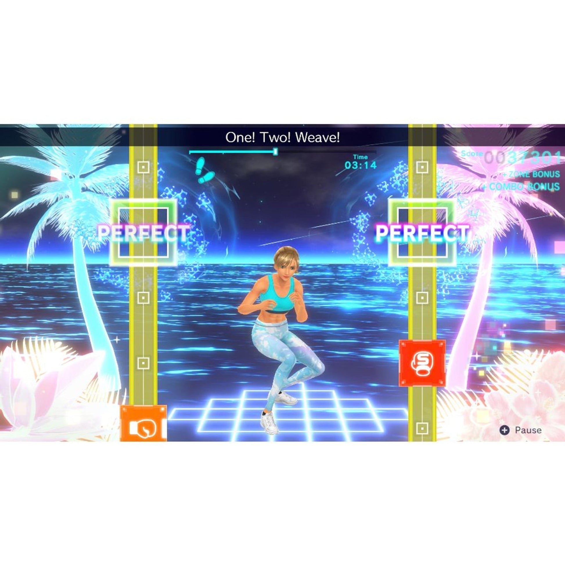 This is brand new.Work out at home and punch to the beat Jab, uppercut, dodge, and more to catchy pop tunes in this rhythmic boxing game! Pass a Joy-Con controller to an exercise buddy and box to the beat together.