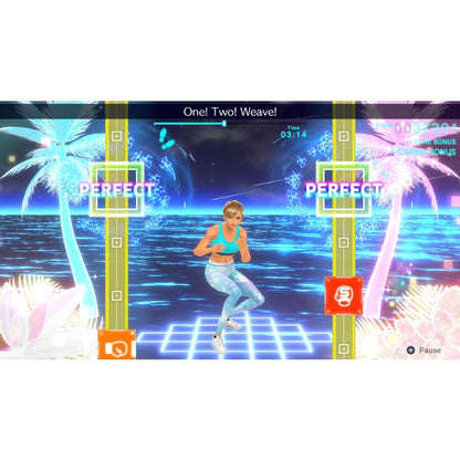 This is brand new.Work out at home and punch to the beat Jab, uppercut, dodge, and more to catchy pop tunes in this rhythmic boxing game! Pass a Joy-Con controller to an exercise buddy and box to the beat together.