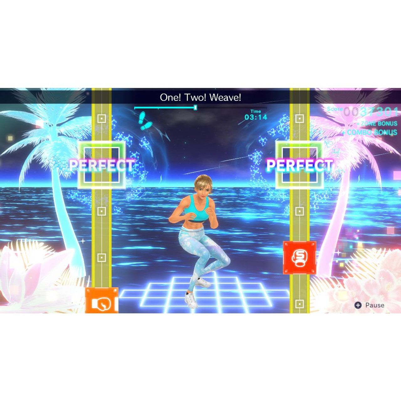 This is brand new.Work out at home and punch to the beat Jab, uppercut, dodge, and more to catchy pop tunes in this rhythmic boxing game! Pass a Joy-Con controller to an exercise buddy and box to the beat together.