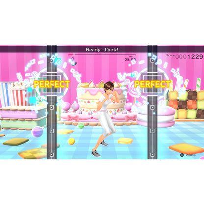 This is brand new.Work out at home and punch to the beat Jab, uppercut, dodge, and more to catchy pop tunes in this rhythmic boxing game! Pass a Joy-Con controller to an exercise buddy and box to the beat together.